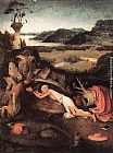 Hieronymus Bosch Canvas Paintings - St Jerome in Prayer